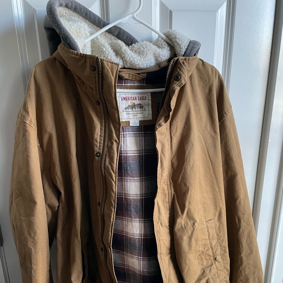 American Eagle Jacket with hoodie - Picture 1 of 3